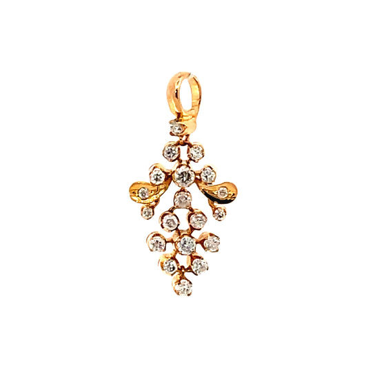 18K GOLD DIAMOND PENDANT - 0024400