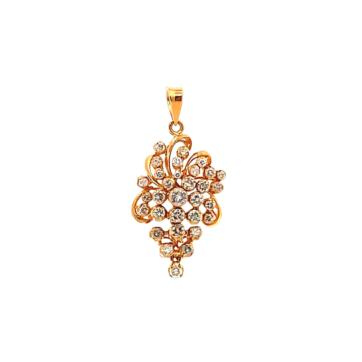 18K GOLD DIAMOND PENDANT - 0024402