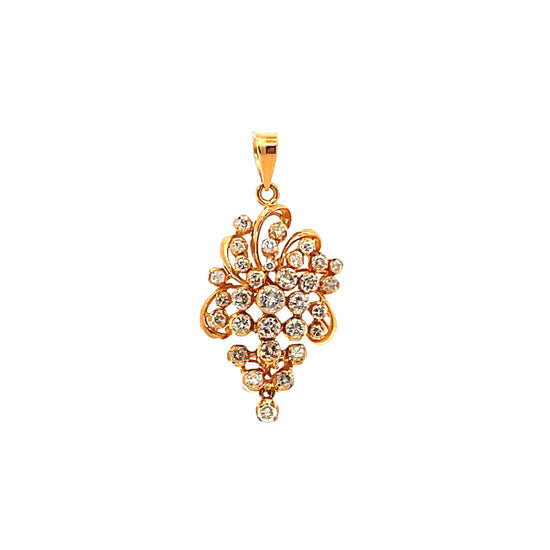 18K GOLD DIAMOND PENDANT - 0024402