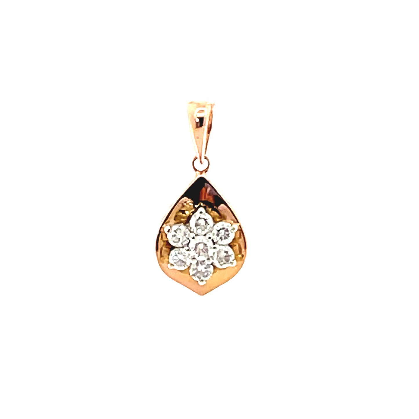 18K GOLD DIAMOND PENDANT - 0024404