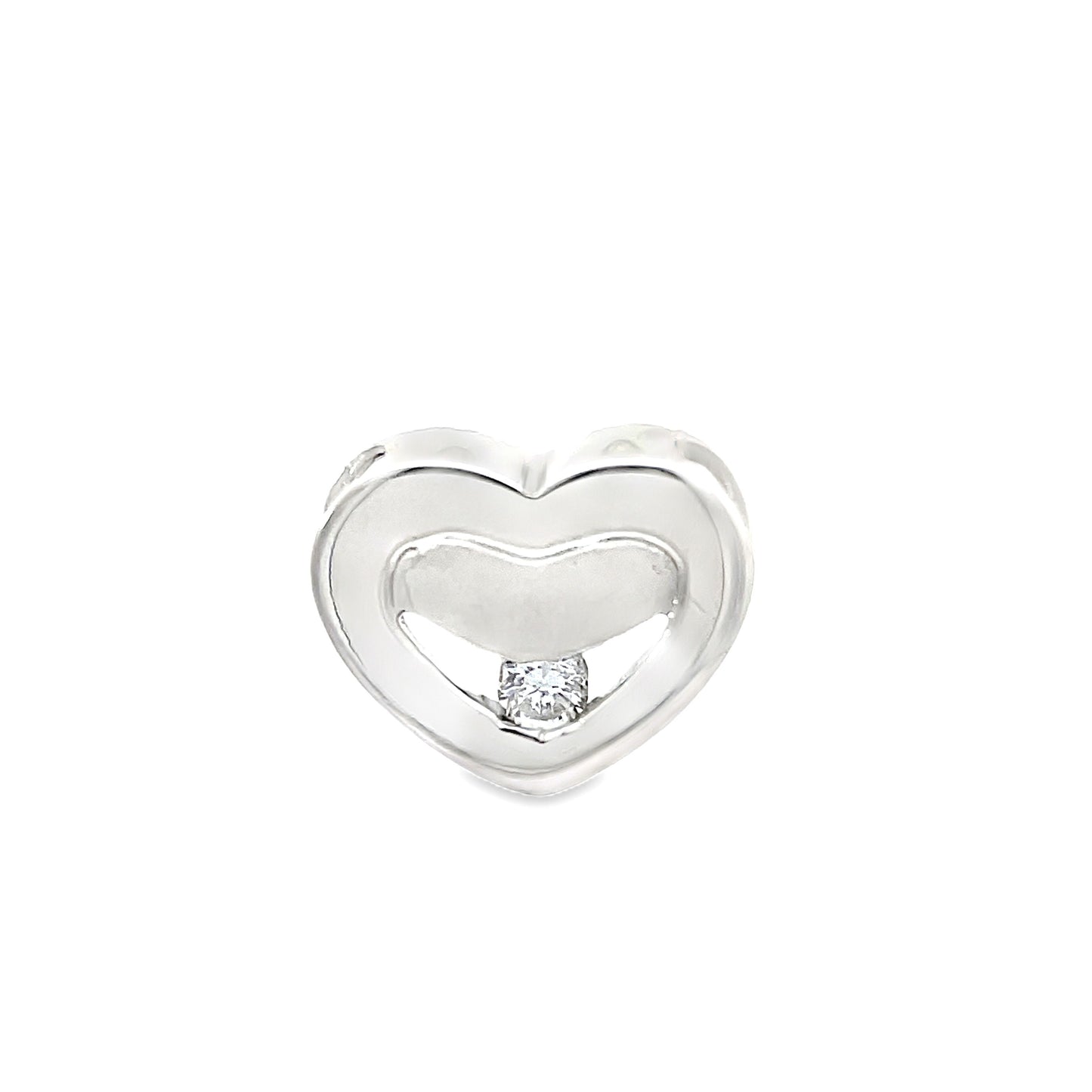 18K WHITE GOLD DIAMOND PENDANT - 0024416