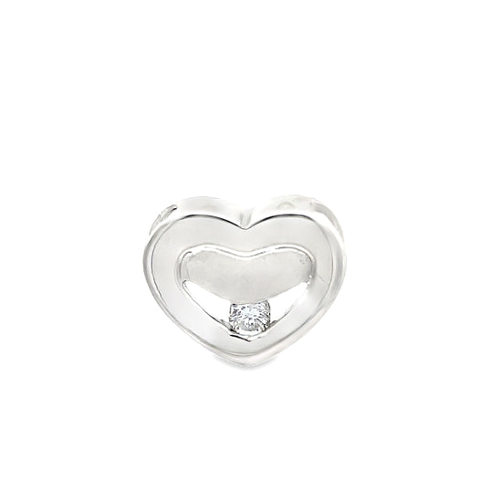 18K WHITE GOLD DIAMOND PENDANT - 0024416