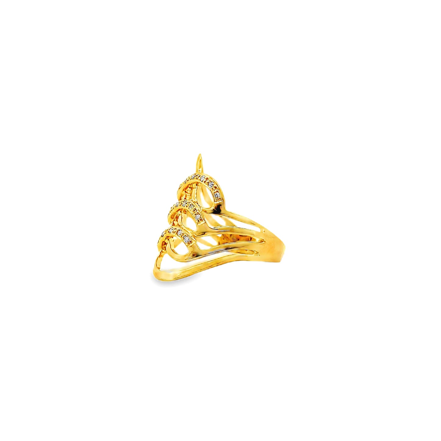 18K GOLD DIAMOND RING - 0024353