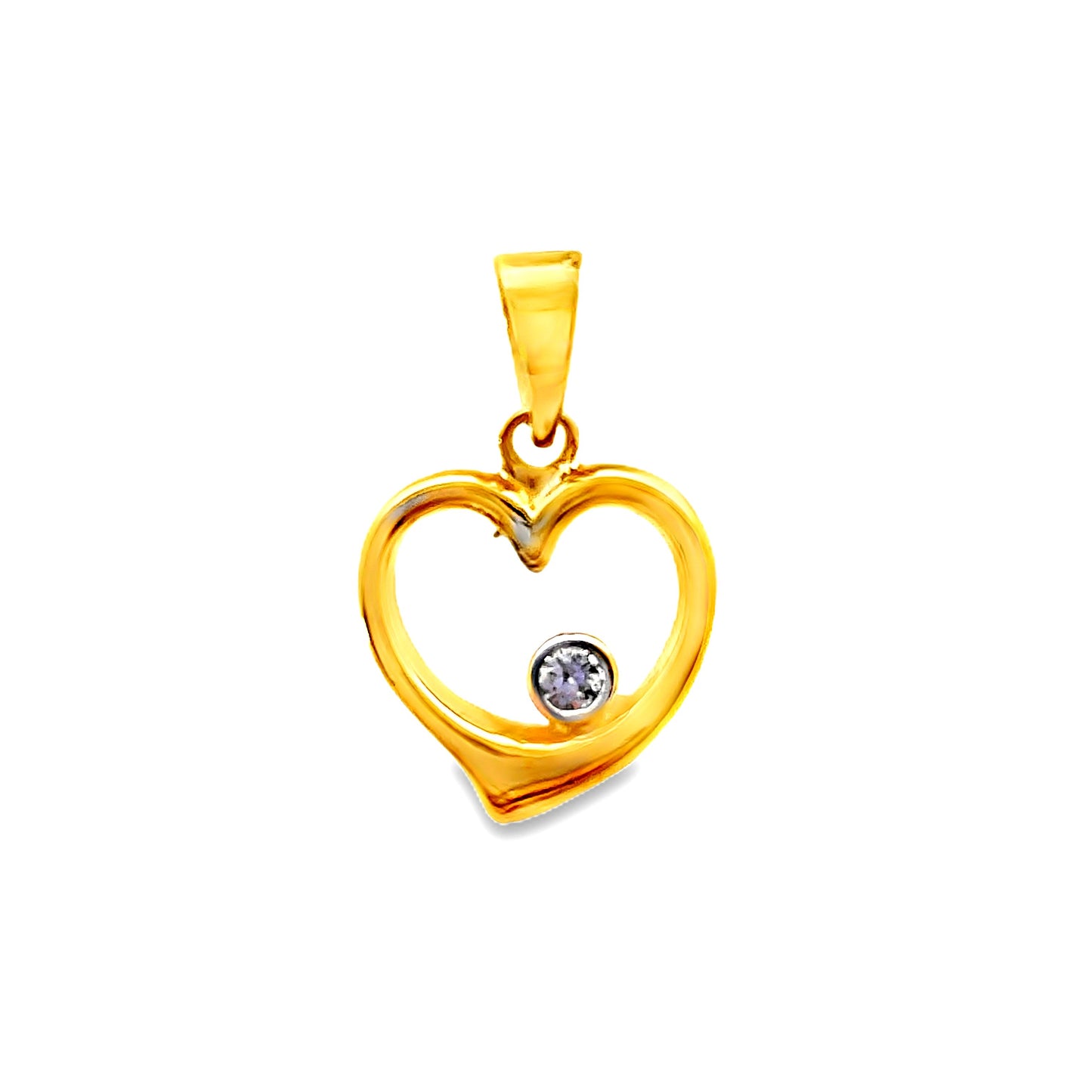 20K GOLD DIAMOND PENDANT - 0024461