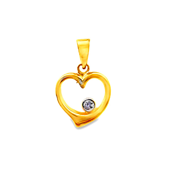 20K GOLD DIAMOND PENDANT - 0024461