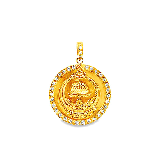 18K GOLD DIAMOND PENDANT - 0024462