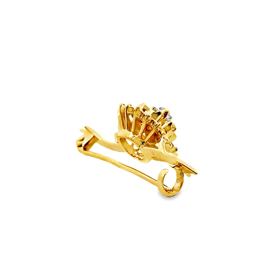 18K GOLD DIAMOND PENDANT - 0024463