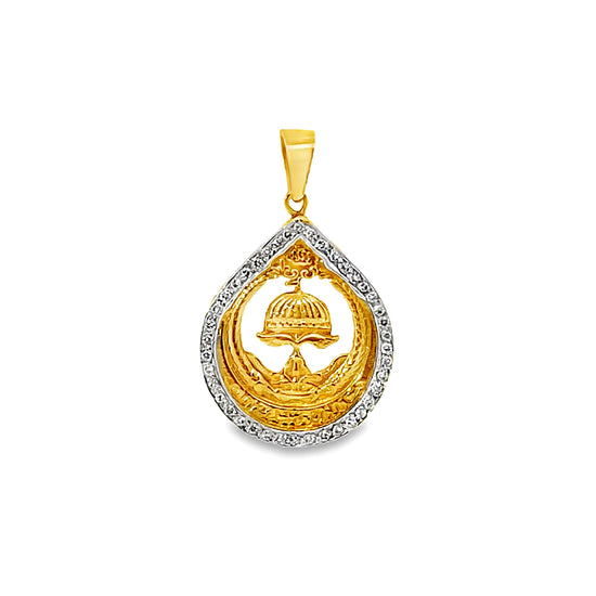 18K GOLD DIAMOND PENDANT - 0024465