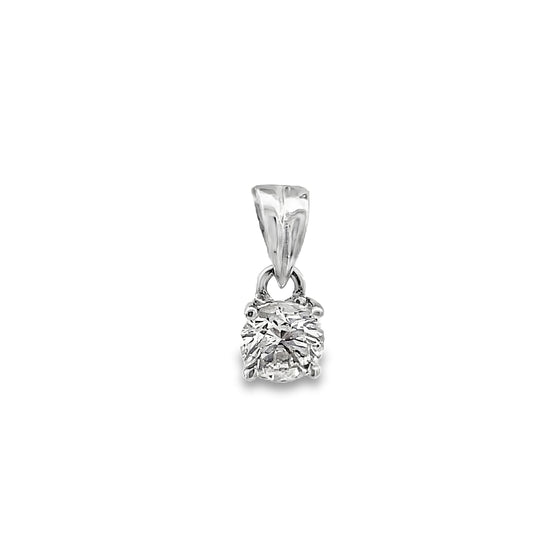 18K WHITE GOLD DIAMOND PENDANT - 0024476