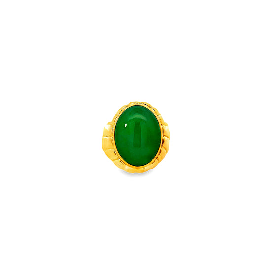 20K GOLD STONE RING - 0024345