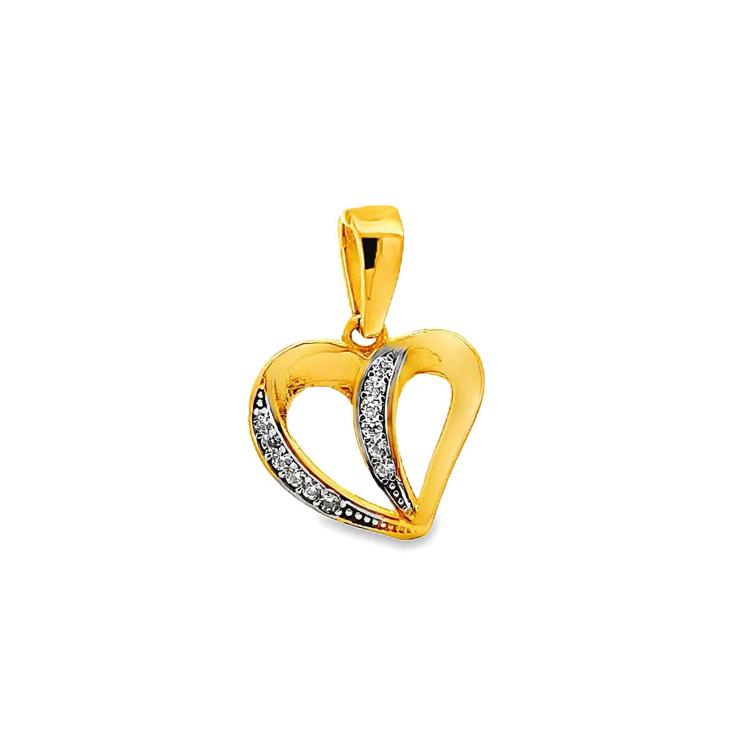 22K GOLD DIAMOND PENDANT - 0024460