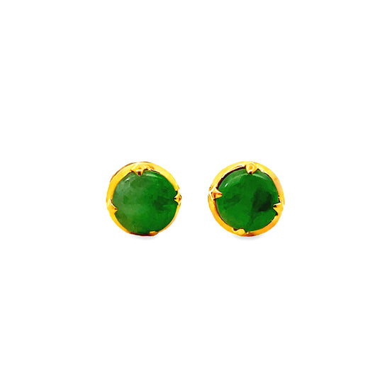 20K GOLD STONE EARRINGS - 0024530