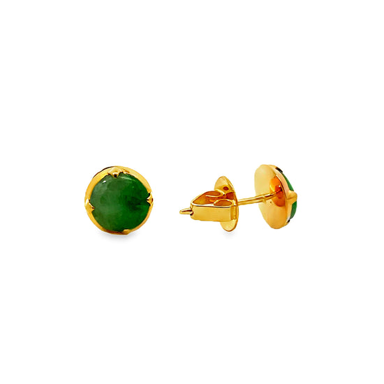 20K GOLD STONE EARRINGS - 0024530