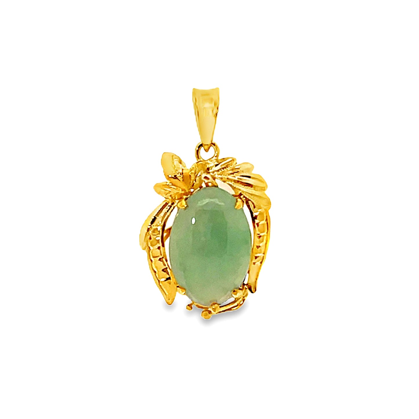 20K GOLD STONE PENDANT - 0024543