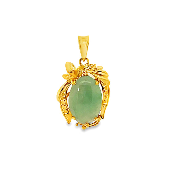 20K GOLD STONE PENDANT - 0024543