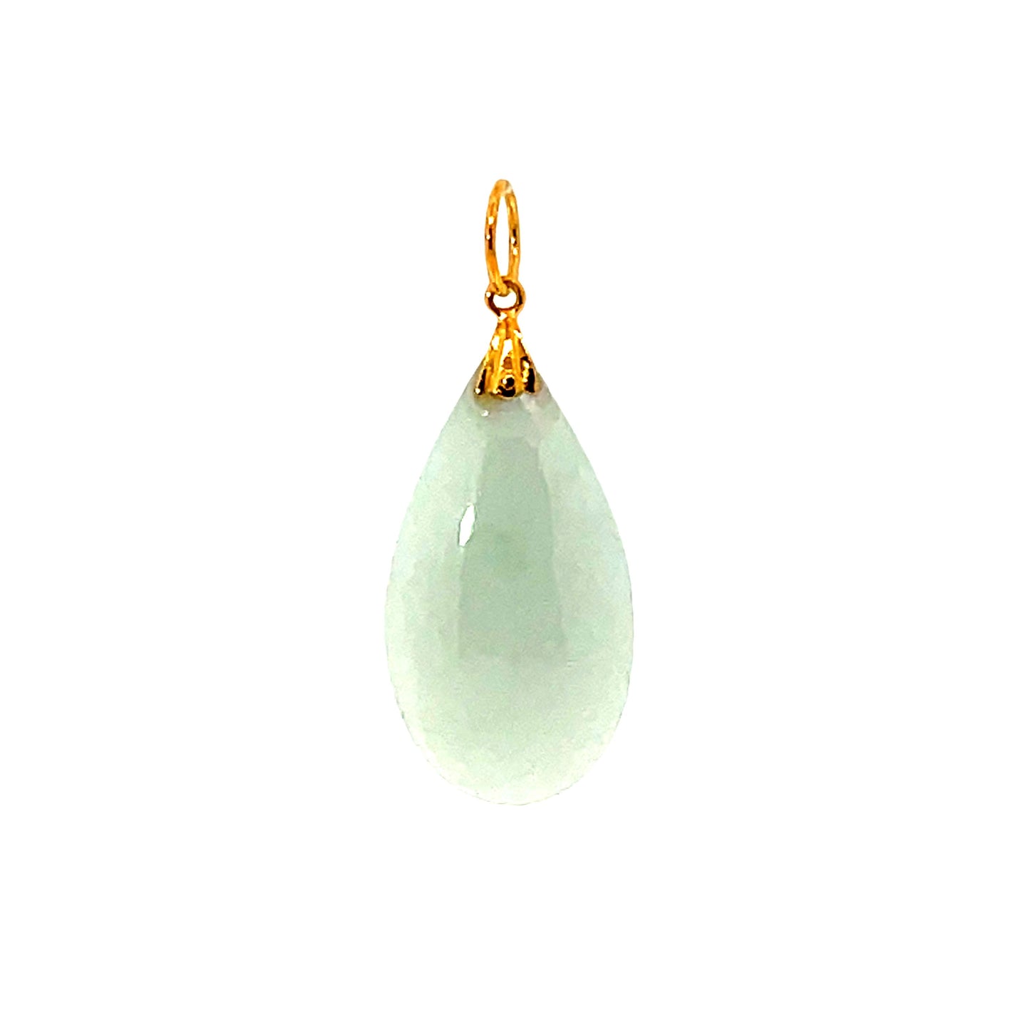 20K GOLD STONE PENDANT - 0024544