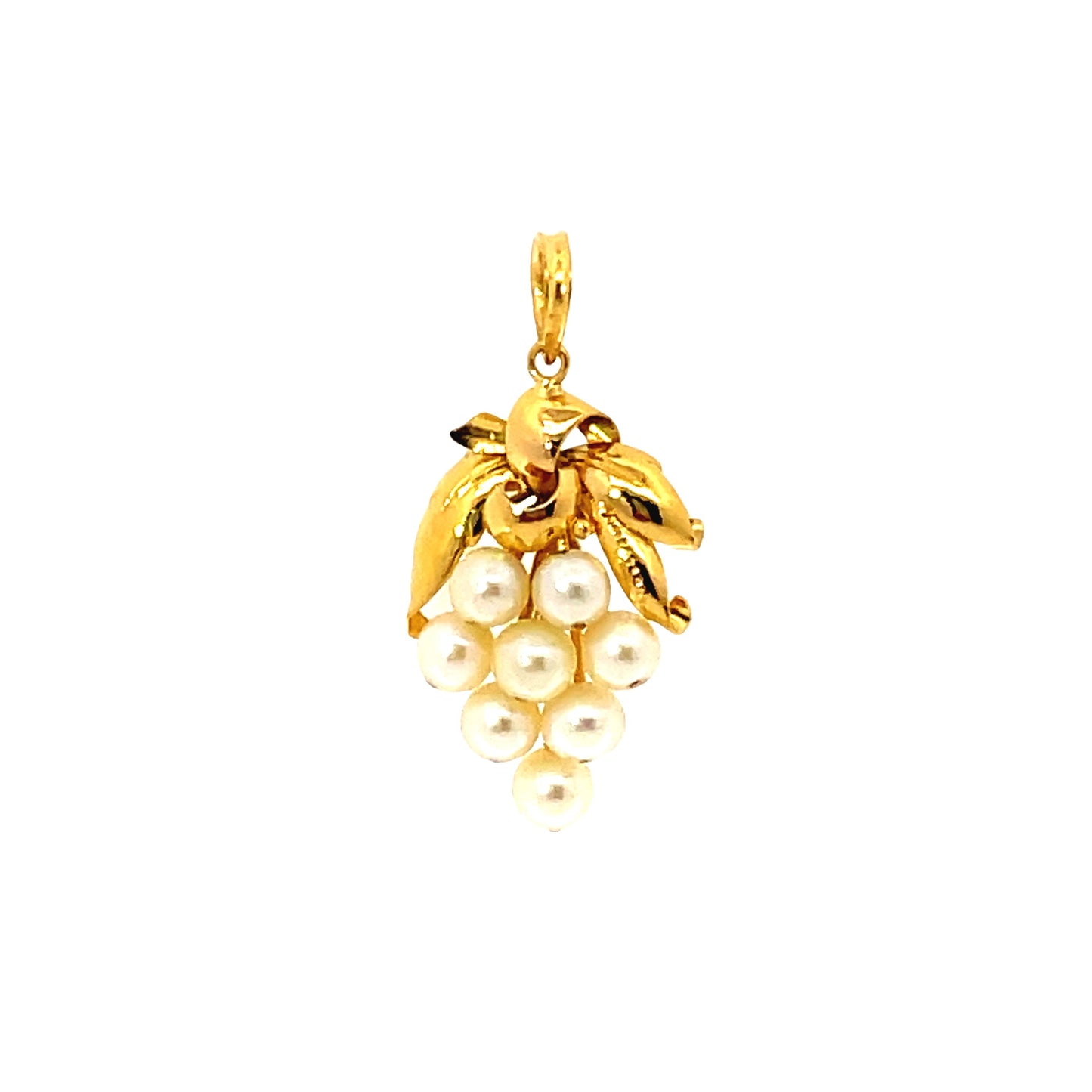20K GOLD STONE PENDANT - 0024545