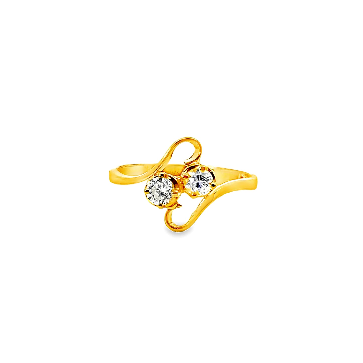 20K GOLD STONE RING - 0024556