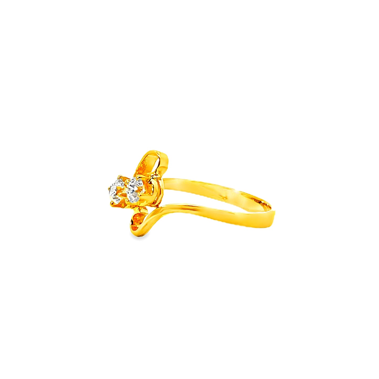 20K GOLD STONE RING - 0024556