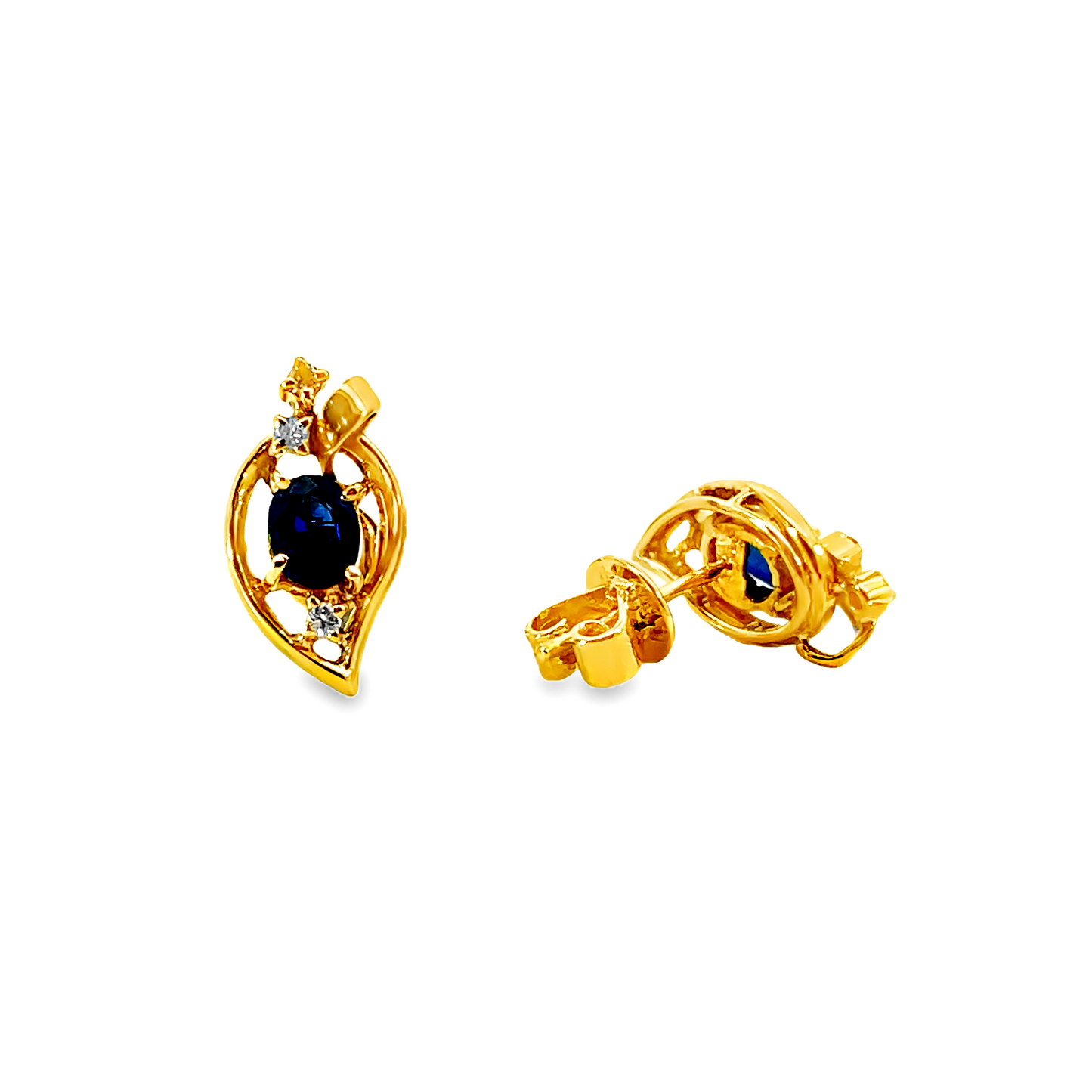 20K GOLD DIAMOND EARRINGS - 0024795
