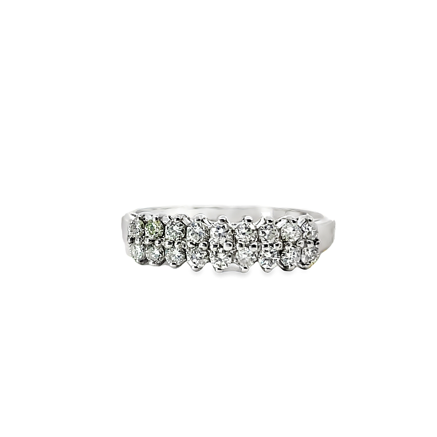 18K WHITE GOLD DIAMOND RING - 0024806
