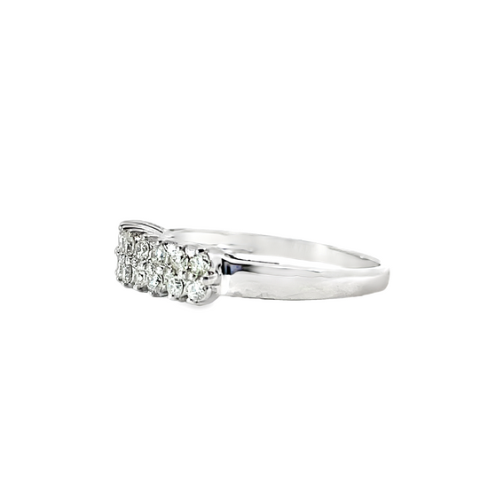 18K WHITE GOLD DIAMOND RING - 0024806