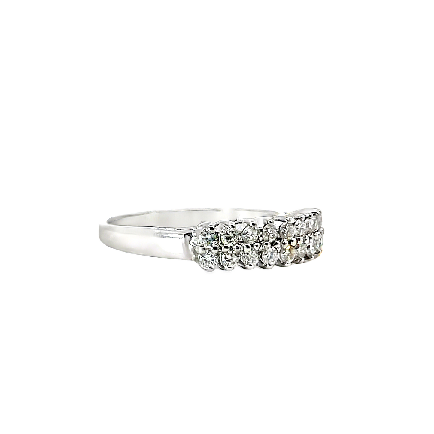 18K WHITE GOLD DIAMOND RING - 0024806