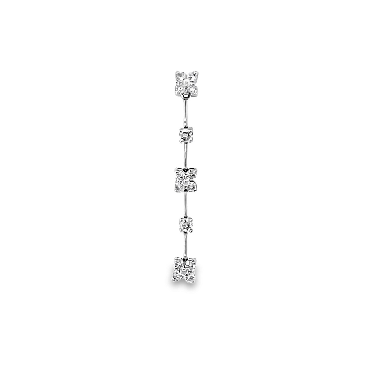 18K WHITE GOLD DIAMOND PENDANT - 0024815