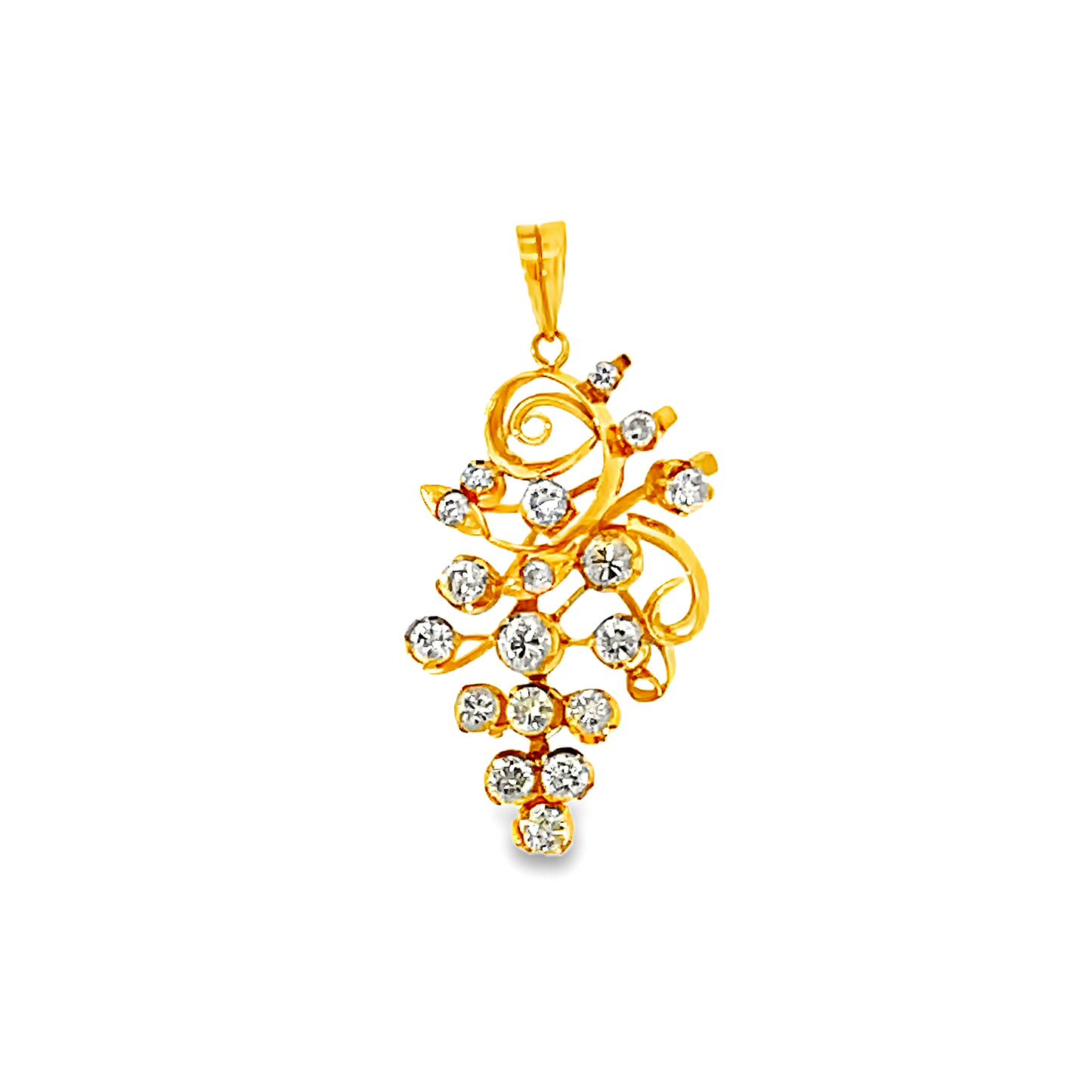 18K GOLD DIAMOND PENDANT - 0024823