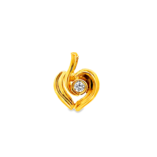 18K GOLD DIAMOND PENDANT - 0024824