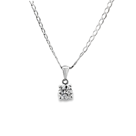 18K WHITE GOLD DIAMOND CHAIN - 0024828
