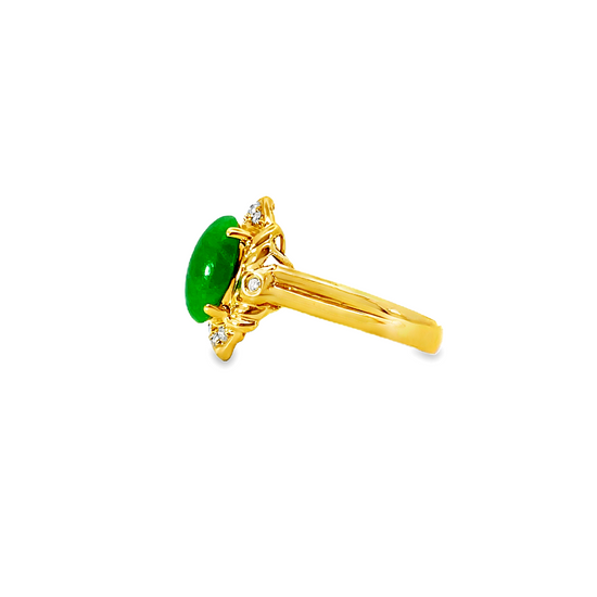 18K GOLD DIAMOND RING - 0024833