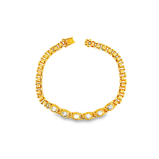 20K GOLD DIAMOND BRACELET - 0024846