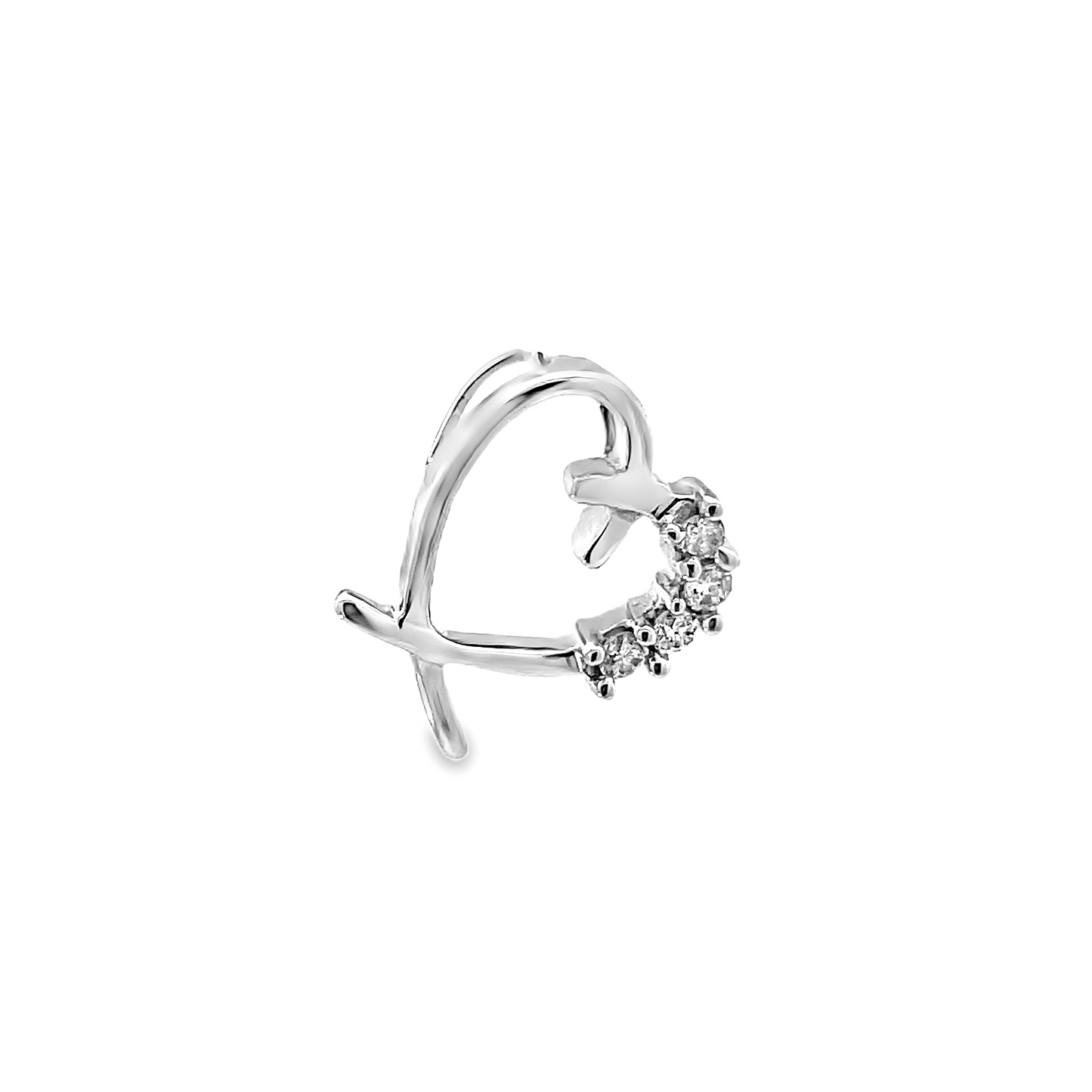 18K WHITE GOLD DIAMOND PENDANT - 0024901