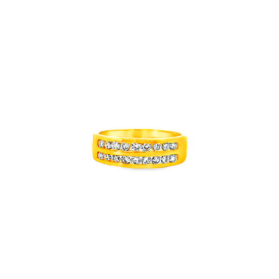 20K GOLD DIAMOND RING - 0024903