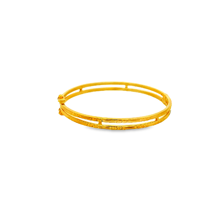 22K GOLD BANGLE - 0024997