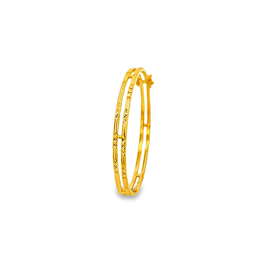 22K GOLD BANGLE - 0024997