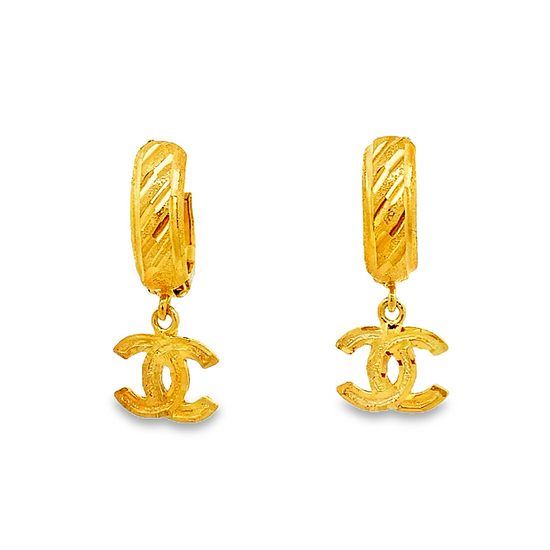 22K GOLD EARRINGS - 0025044