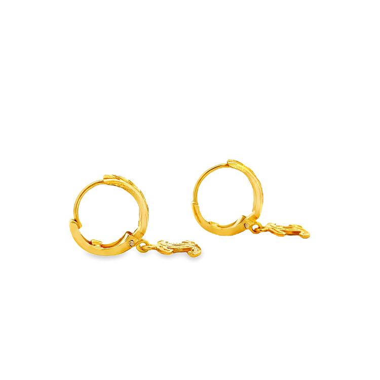 22K GOLD EARRINGS - 0025044