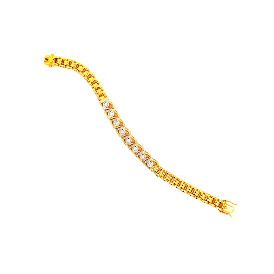 20K GOLD DIAMOND BRACELET - 0025075