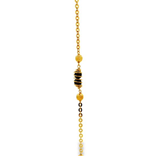 22K GOLD STONE CHAIN - 0025077