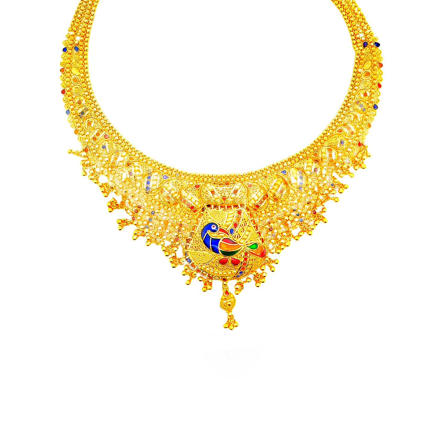 22K GOLD STONE CHAIN - 0025085