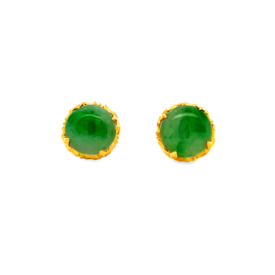20K GOLD STONE EARRINGS - 0025087