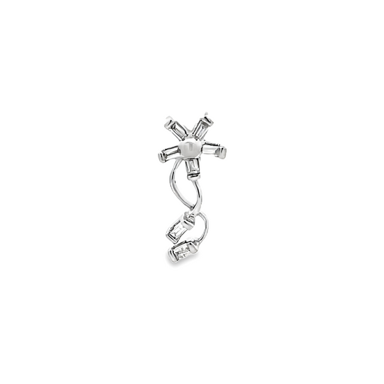 18K WHITE GOLD DIAMOND PENDANT - 0025081
