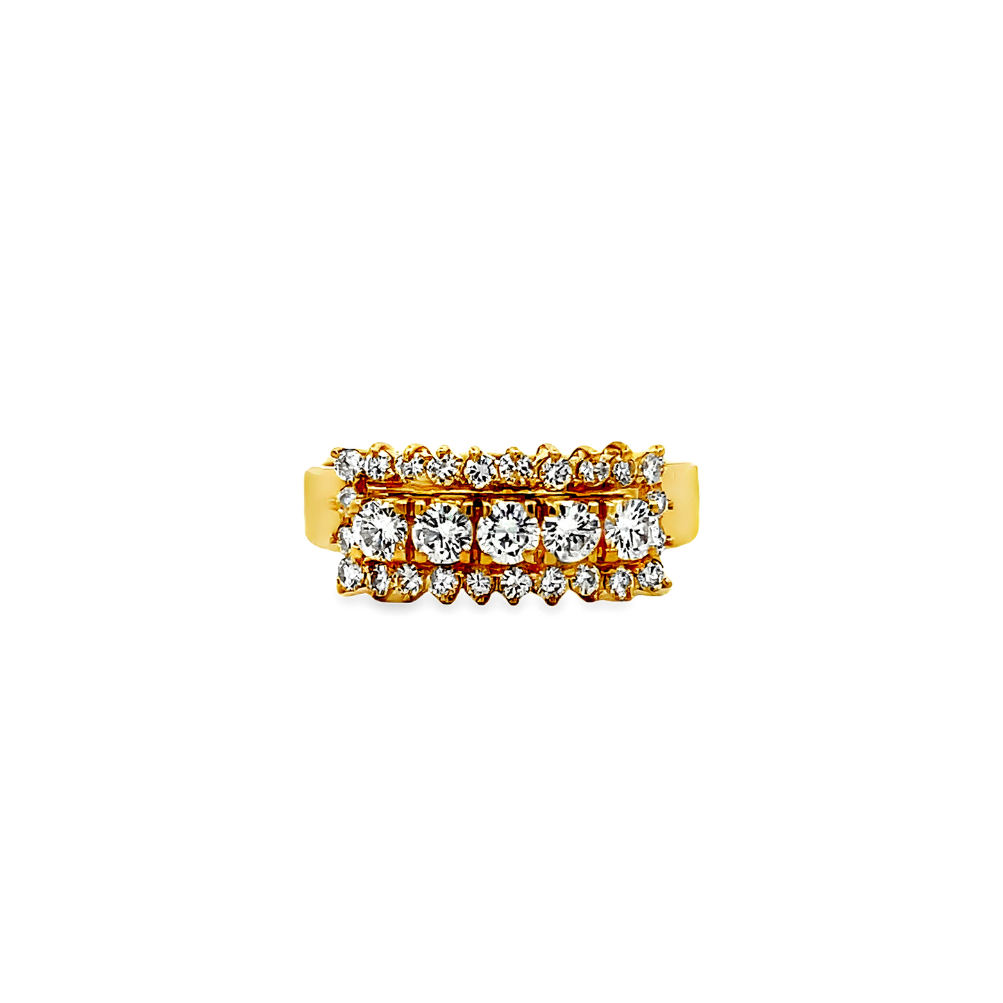 20K GOLD DIAMOND RING - 0025093
