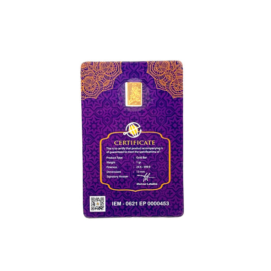 24K WAFER GOLD BAR - 0025166