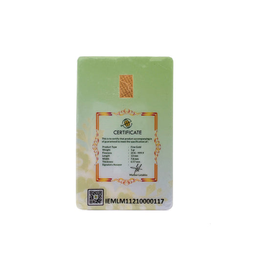 24K WAFER GOLD BAR - 0025167