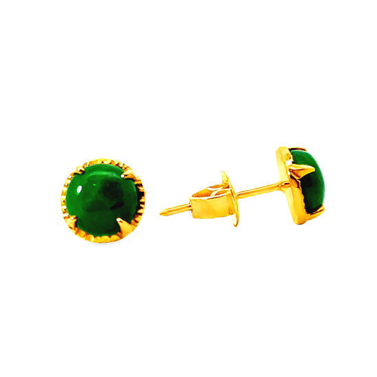 20K GOLD STONE EARRINGS - 0025959