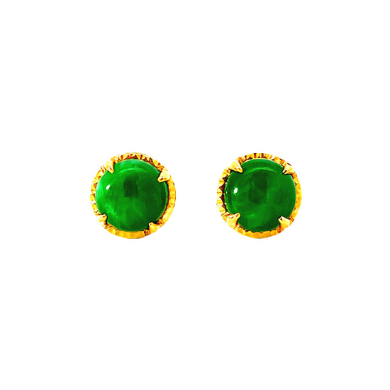 20K GOLD STONE EARRINGS - 0025959
