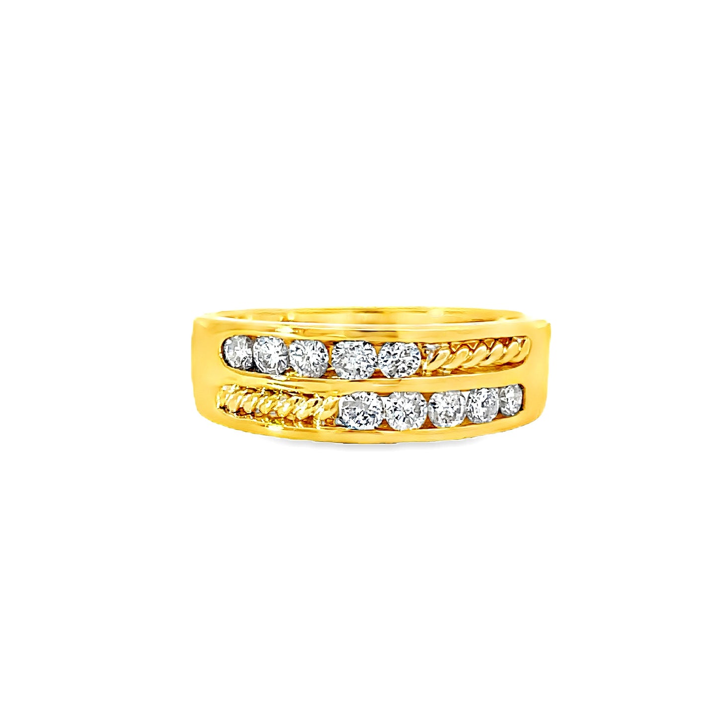 20K GOLD DIAMOND RING - 0025986